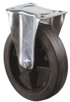 BS Rollen Bokwiel | wiel-d. 125 mm draagvermogen 150 kg | volledig van rubber | plaat L115xB85 mm | 1 stuk - LS410.B60.125 LS410.B60.125 - thumbnail