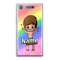 Chibi Maker man: Sony Xperia XZ1 Transparant Hoesje