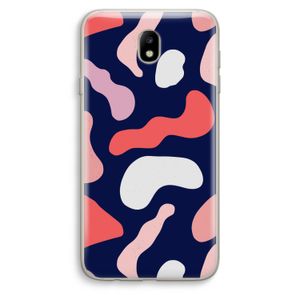 Memphis Shapes Pink: Samsung Galaxy J7 (2017) Transparant Hoesje
