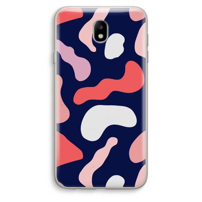 Memphis Shapes Pink: Samsung Galaxy J7 (2017) Transparant Hoesje