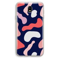 Memphis Shapes Pink: Samsung Galaxy J7 (2017) Transparant Hoesje