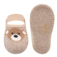 Ewers antislip sneakersokken Teddy beige-27-30