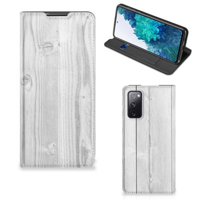 Samsung Galaxy S20 FE Book | Wallet Case | White Wood