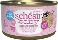 Schesir Baby Kitten Kip & Lever in Bouillon - 70 g