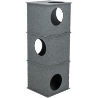 Trixie kattenhuis toren nele vilt grijs