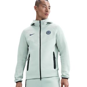 Nike Inter Milan Tech Fleece Vest 2025-2026 Lichtgrijs Donkerblauw
