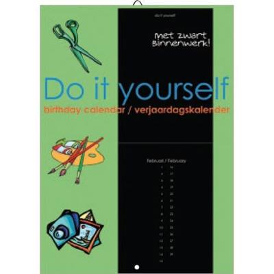 Do It Yourself Verjaardagskalender zwart