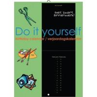 Do It Yourself Verjaardagskalender zwart