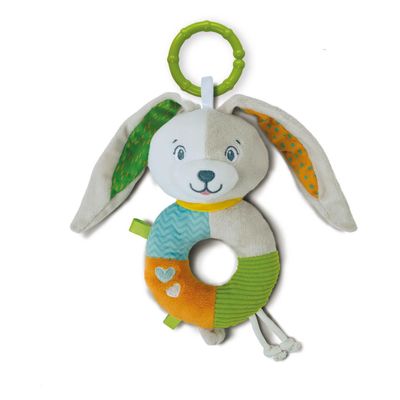 Clementoni baby pluchen rammelaar konijn