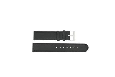Horlogeband Universeel F100 Leder Zwart 18mm