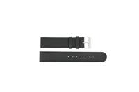 Horlogeband Universeel F100 Leder Zwart 18mm