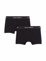 Dolce & Gabbana Kids lot de 2 boxers à bande logo - Noir - thumbnail