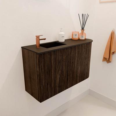 Toiletmeubel Mondiaz Joya | 71.6 cm | Meubelkleur Walnut | Faye wastafel Urban Links | 1 kraangat Toiletmeubel Mondiaz Joya | 71.6 cm | Meubelkleur Walnut | Faye wastafel Urban Links | 1 kraangat