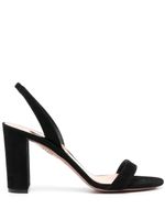 Aquazzura sandales en daim à talon 90 mm - Noir