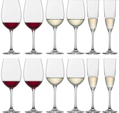 Schott Zwiesel Wijnglazenset Classico (Rode wijnglazen & Witte Wijnglazen & Champagneglazen) - 12 delige set