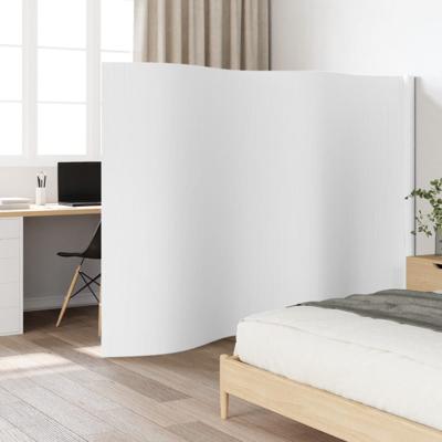 Kamerscherm 165x400 cm bamboe wit