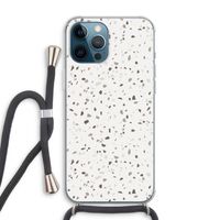 Terrazzo N°14: iPhone 12 Pro Max Transparant Hoesje met koord