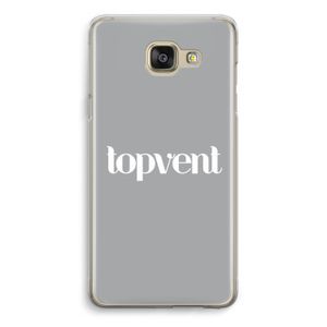 Topvent Grijs Wit: Samsung Galaxy A5 (2016) Transparant Hoesje