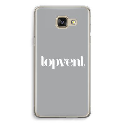Topvent Grijs Wit: Samsung Galaxy A5 (2016) Transparant Hoesje