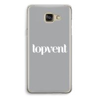 Topvent Grijs Wit: Samsung Galaxy A5 (2016) Transparant Hoesje