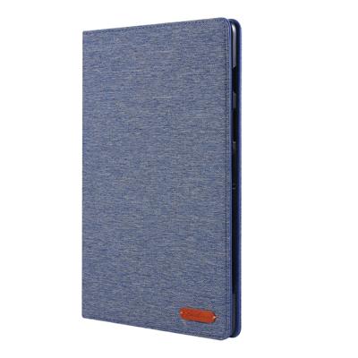 Voor Galaxy tab S5e T720/T725 doek Teature horizontale Flip PU lederen draagtas met houder & kaartsleuven (Deep Blue)