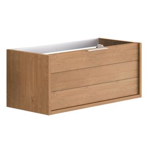 Allibert Wastafelonderkast Sorento 120 cm Sifon Uitsparing Gecentreerd Eik halifax