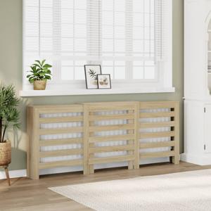 VidaXL Radiatorombouw 205x21,5x83,5 cm bewerkt hout sonoma eikenkleur