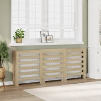 VidaXL Radiatorombouw 205x21,5x83,5 cm bewerkt hout sonoma eikenkleur
