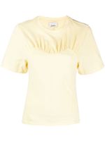 ISABEL MARANT t-shirt en coton biologique à fronces - Jaune - thumbnail