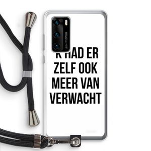 Meer verwacht: Huawei P40 Transparant Hoesje met koord