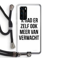 Meer verwacht: Huawei P40 Transparant Hoesje met koord Meer verwacht: Huawei P40 Transparant Hoesje met koord