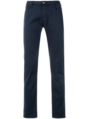 Emporio Armani straight-leg trousers - Bleu