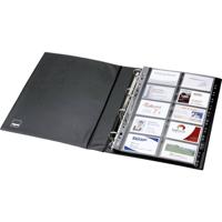 Sigel VZ301 VZ301 Visitekaart ringboek 400 kaarten (b x h x d) 270 x 325 x 53 mm Zwart (mat) Kunststof