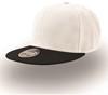 Atlantis AT603 Snap Back Cap - White/Black - One Size