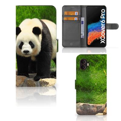 Samsung Galaxy Xcover 6 Pro | Telefoonhoesje | Met pasjeshouder | Panda