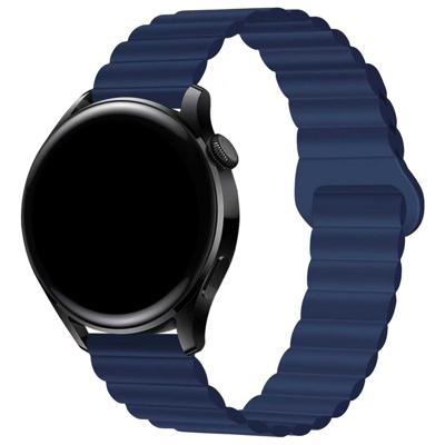 Samsung Galaxy Watch 4 Magnetische Siliconen Band - Blauw