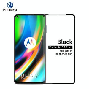 Voor Motorola Moto G9 Plus PINWUYO 9H 2.5D Full Screen Tempered Glass Film (Zwart)