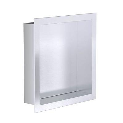 Wandnis Aloni Inbouw | 30x30x7 cm | 1 vak | Rvs look
