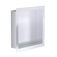 Wandnis Aloni Inbouw | 30x30x7 cm | 1 vak | Rvs look