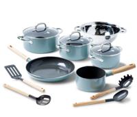 Greenpan Pannenset met Keukenhulpjes Mayflower - 5 Delig