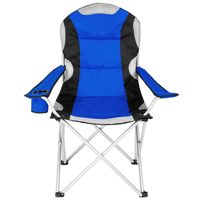 tectake Stoelenset Luxe Campingstoelen - Blauw;Zwart - thumbnail