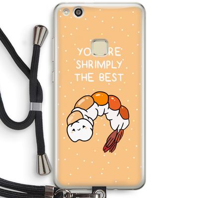 You're Shrimply The Best: Huawei Ascend P10 Lite Transparant Hoesje met koord