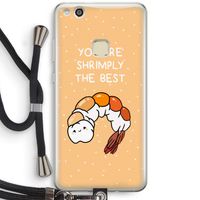 You're Shrimply The Best: Huawei Ascend P10 Lite Transparant Hoesje met koord