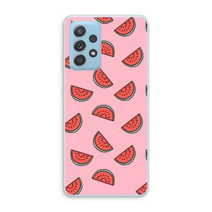 Watermeloen: Samsung Galaxy A73 Transparant Hoesje
