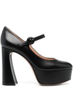 Gianvito Rossi escarpins plateforme à bride 130 mm - Noir