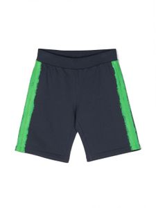 Moschino Kids short à logo imprimé - Bleu