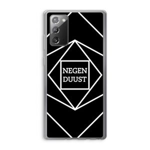 Negenduust geometrisch: Samsung Galaxy Note 20 / Note 20 5G Transparant Hoesje