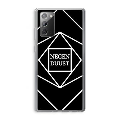 Negenduust geometrisch: Samsung Galaxy Note 20 / Note 20 5G Transparant Hoesje