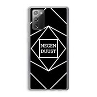 Negenduust geometrisch: Samsung Galaxy Note 20 / Note 20 5G Transparant Hoesje
