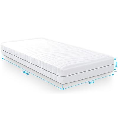Matras pocketvering Luxor S380 70x200 dikte 24 cm Matras pocketvering Luxor S380 70x200 dikte 24 cm